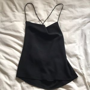Modern Citizen Black Cowl Neck Tank Top